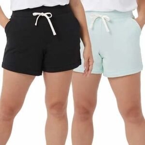 32 Degrees Ultra Soft Cotton Blend Pull On 2 Pack Shorts XS